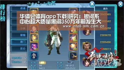 华体会体育app下载|研究:银河系中心超大质量黑洞350万年前发生大喷射(图1) 华体会官方网站入口